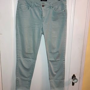 Mint green Skinny Crop pant